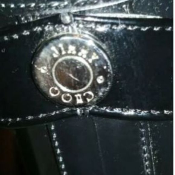 Jimmy Choo Black Carsen Star Rubber Rain Boots Size 5 - Made in Italy - Picture 5 of 6